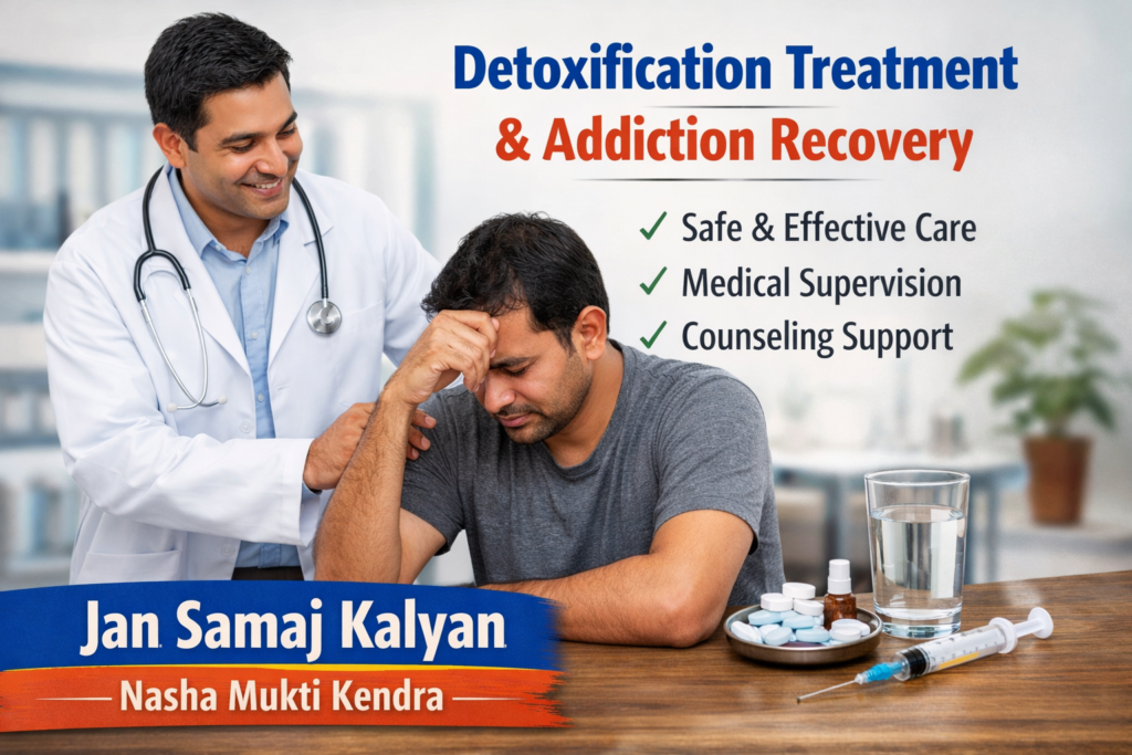 Professional detoxification treatment and addiction recovery support at Jan Samaj Kalyan Nasha Mukti Kendra