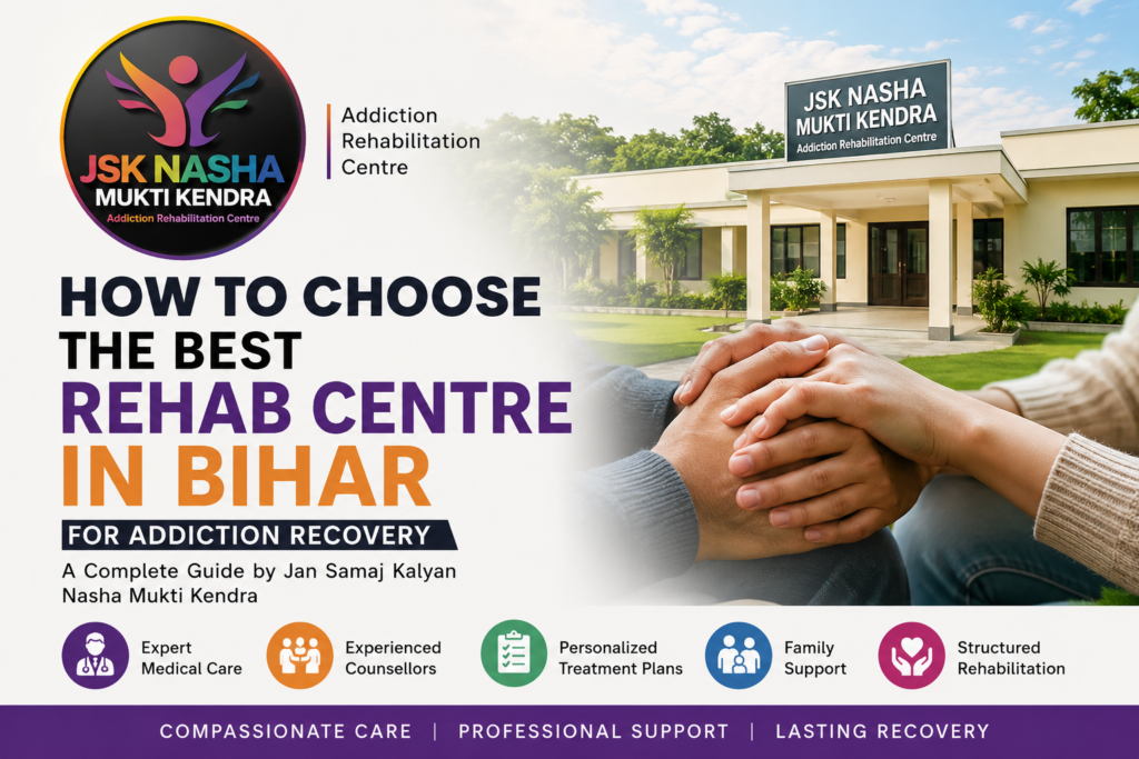 Best Rehab Centre in Bihar – Jan Samaj Kalyan Nasha Mukti Kendra Addiction Recovery Guide