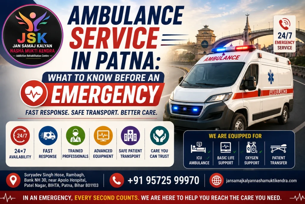 Ambulance Service in Patna for emergency medical transport and patient care