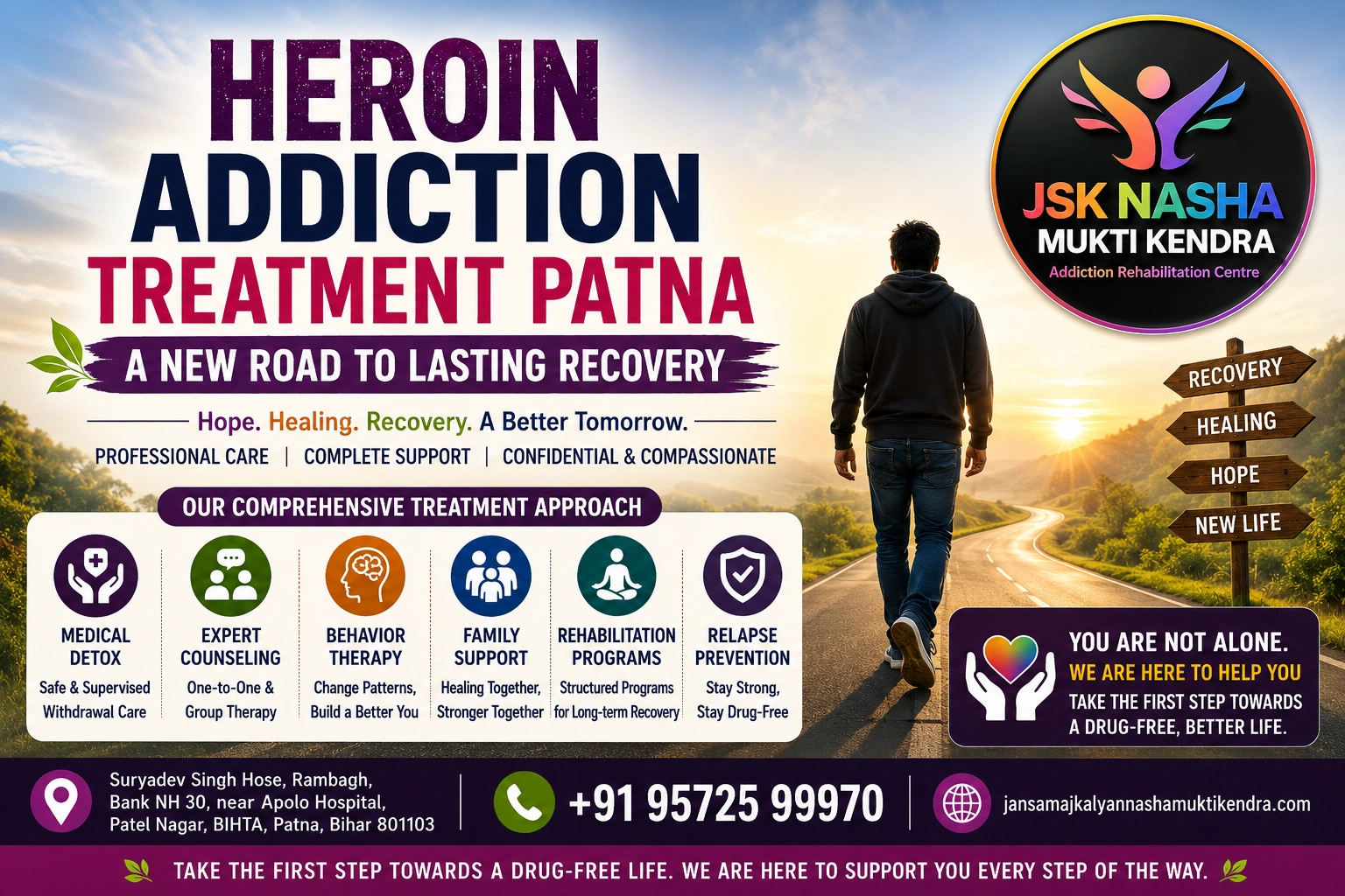 Heroin Addiction Treatment Patna for professional recovery and rehabilitation support