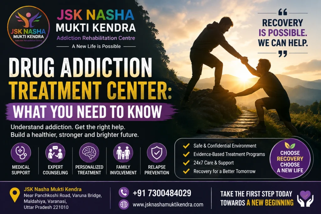Drug addiction treatment center what you need