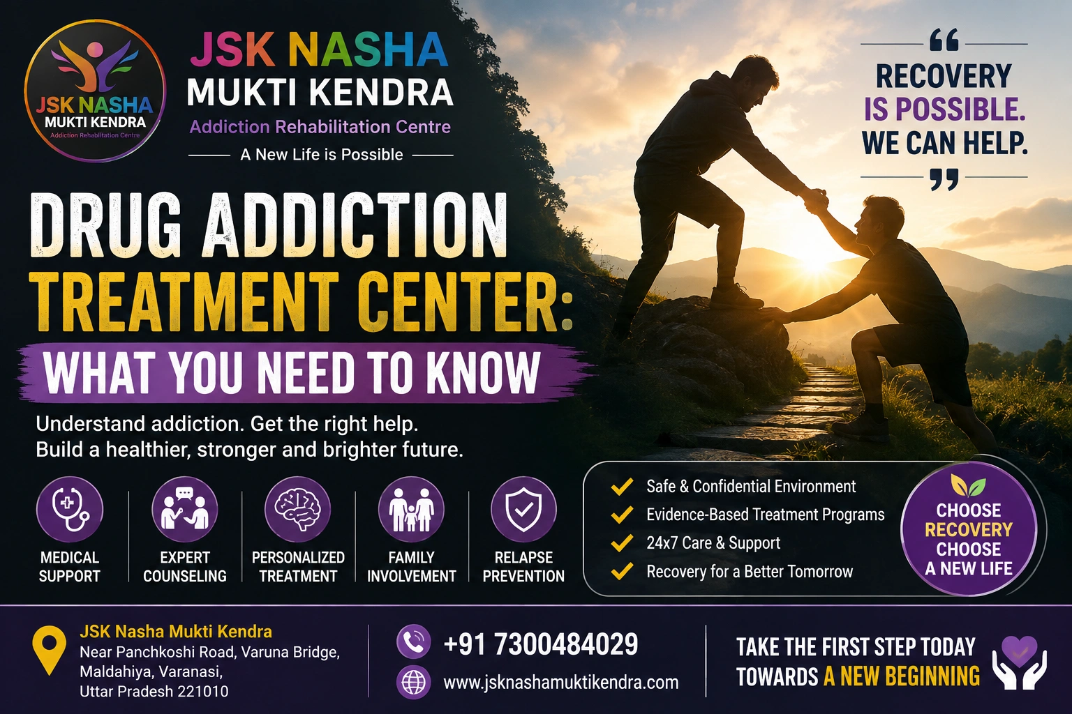  Drug addiction treatment center what you need